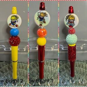 Colorful Rainbow Bright Beaded Pen
